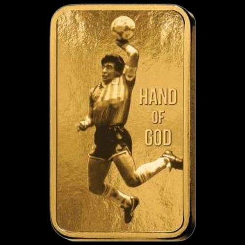 Sztabka  Maradona 1g złota 2026 PAMP - Front