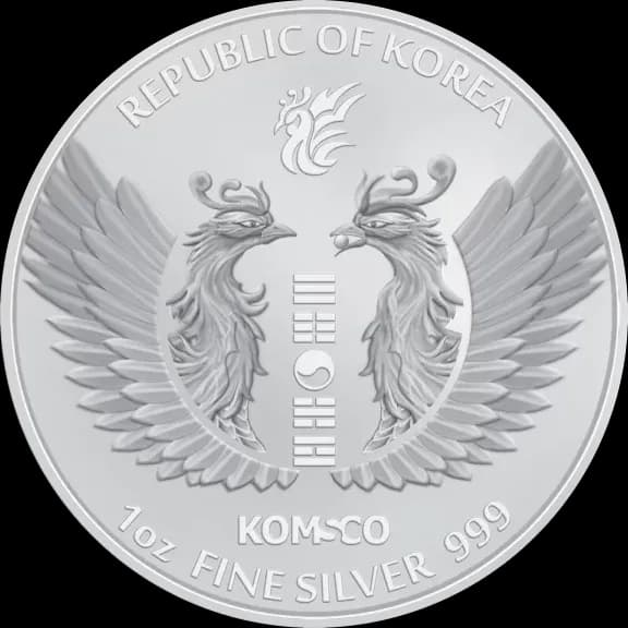 Korean Phoenix 1 uncja Srebra 2023 - Back