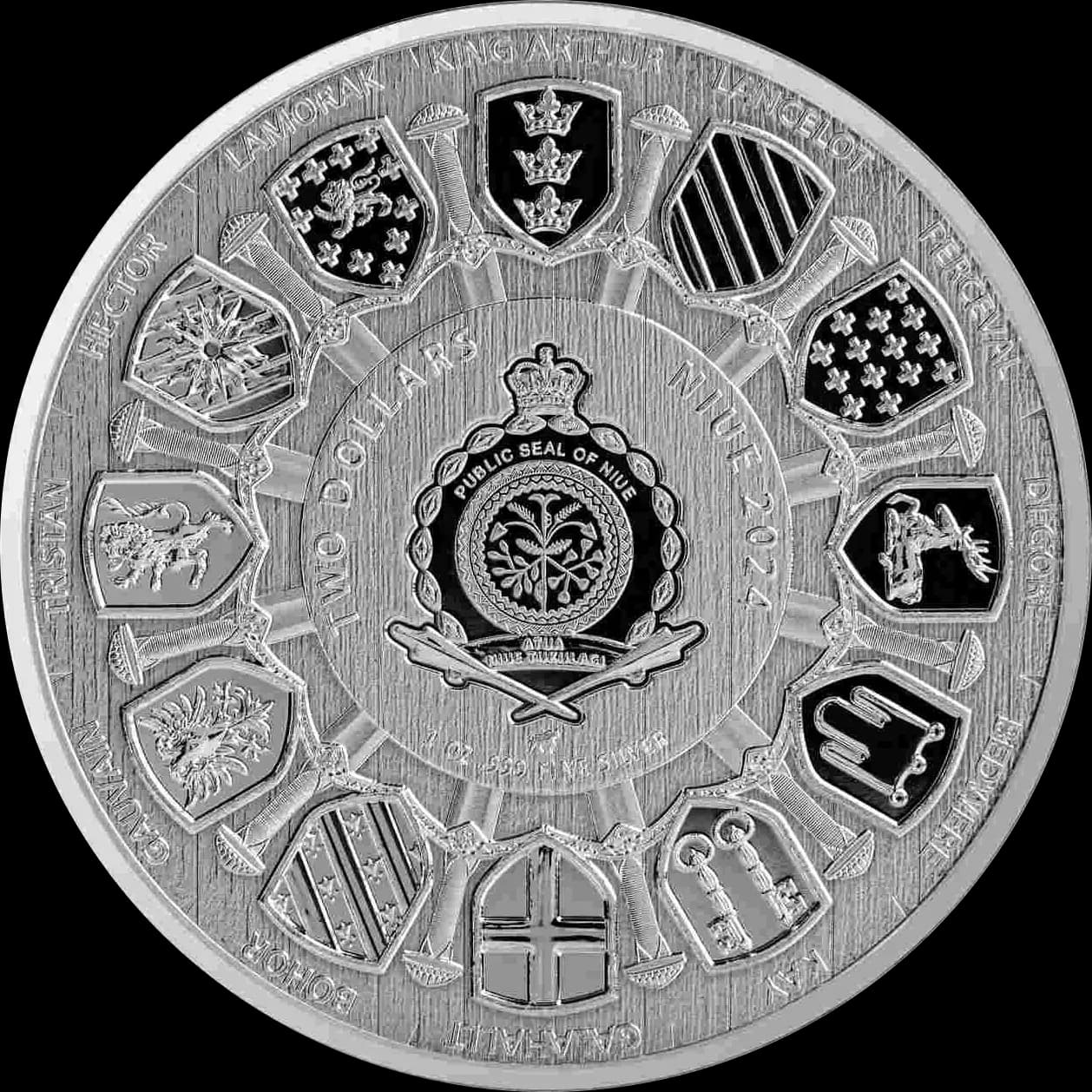 Camelot - Sir Lancelot 1 uncja srebra 2024 - Back