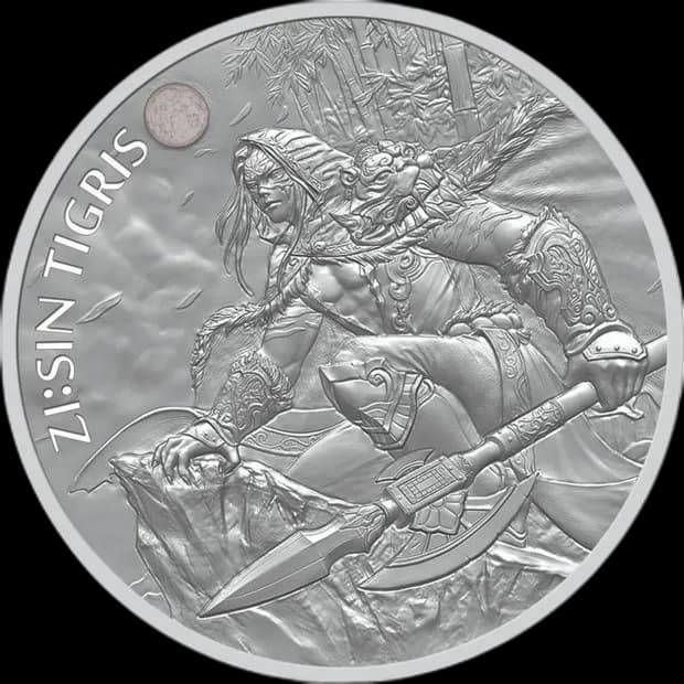 ZI:SIN Tigris 1 uncja srebra 2022 - Front