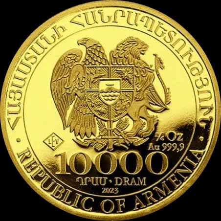 Arka Noego 1/4 uncji złota 2024 - Back