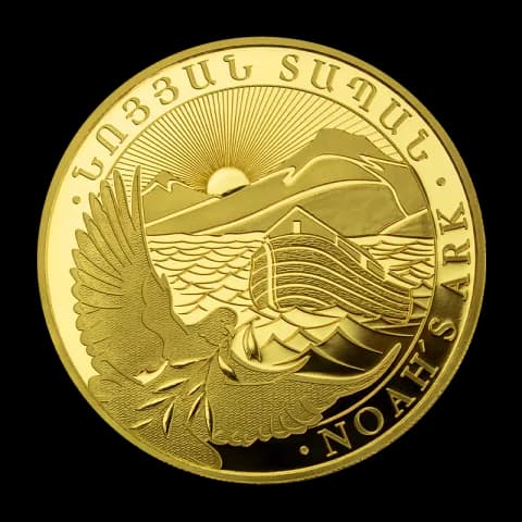 Arka Noego 1g złota 2024 - Front