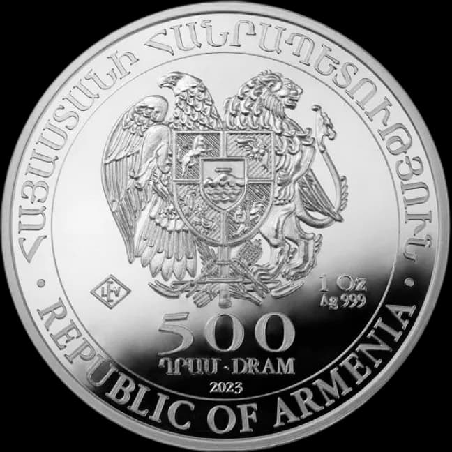 Arka Noego 1 uncja srebra 2023 - Back