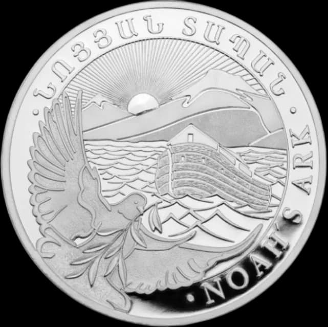 Arka Noego 1 uncja srebra 2023 - Front