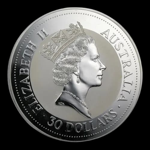 Kookaburra 1000g srebra 1993 - Back
