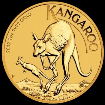Australijski Kangur 1 uncja złota 2022 - Front