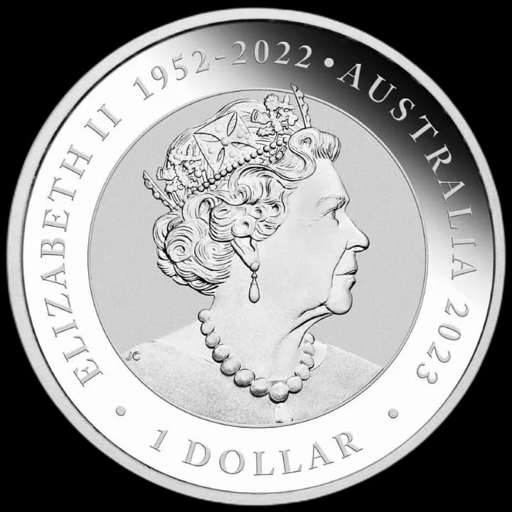 Australijski Łabędź 1 uncja srebra 2023 - Back