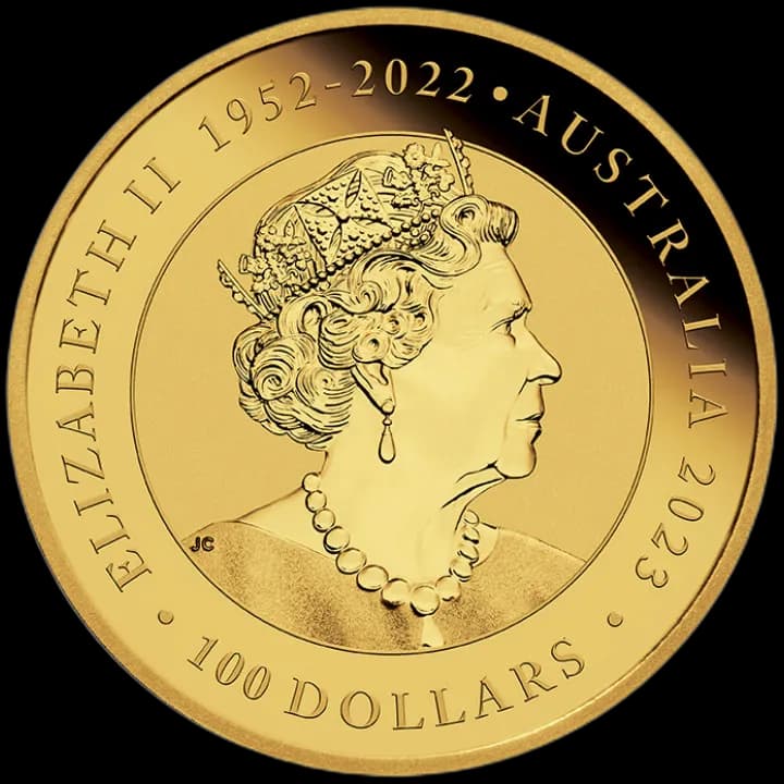 Australijski Łabędź 1 uncja złota 2023 - Back