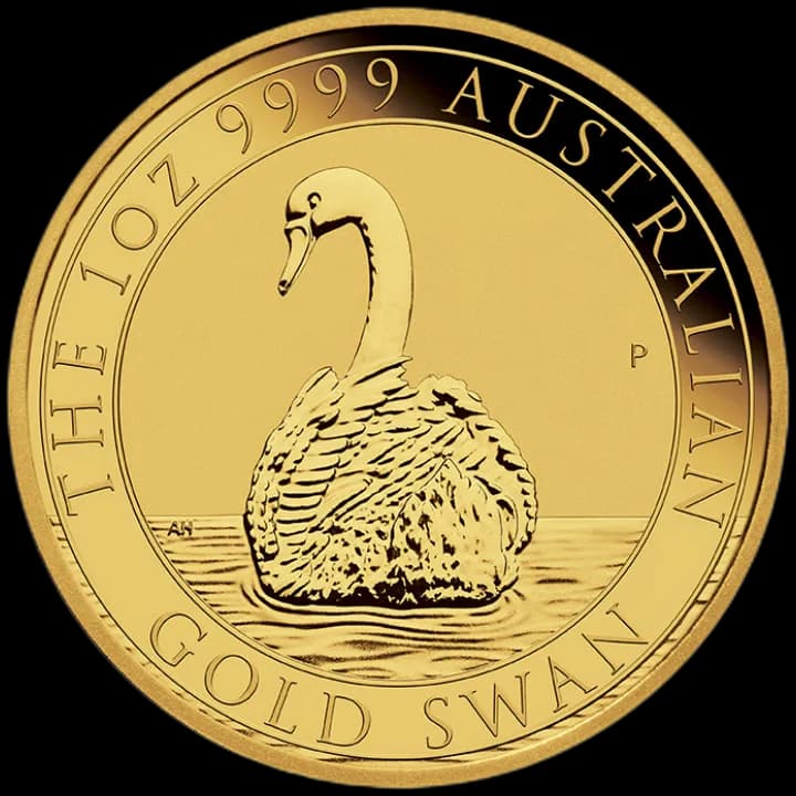 Australijski Łabędź 1 uncja złota 2023 - Front