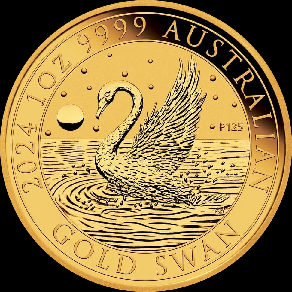 Australijski Łabędź 1 uncja złota 2024 - Front