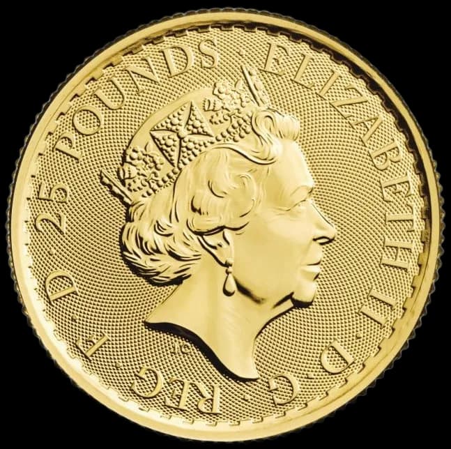 Britannia 1/4 uncji złota 2022 - Back