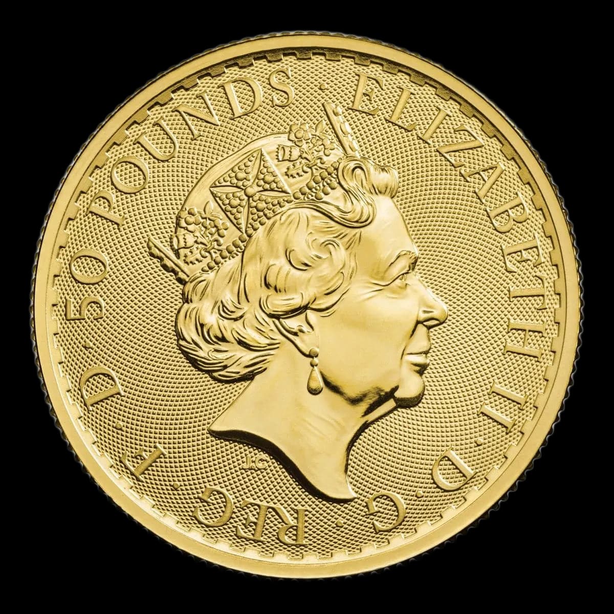 Britannia Królowa Elżbieta II 1/2 uncji złota 2023 - Back