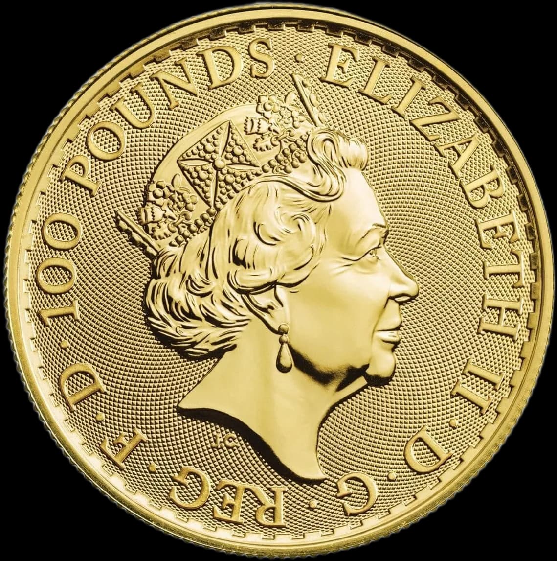 Britannia Królowa Elżbieta II 1 uncja złota 2023 - Back