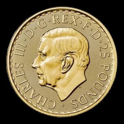 Britannia Król Karol III 1/4 uncji złota 2023 - Back