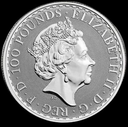 Britannia 1 uncja platyny 2021 - Back