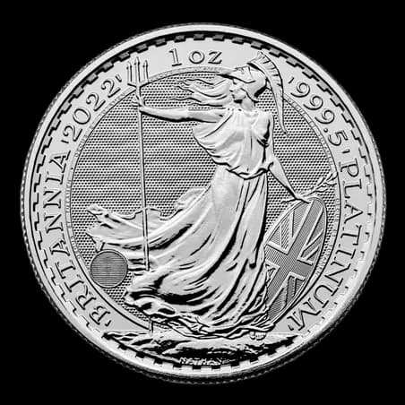 Britannia 1 uncja platyny 2022 - Front