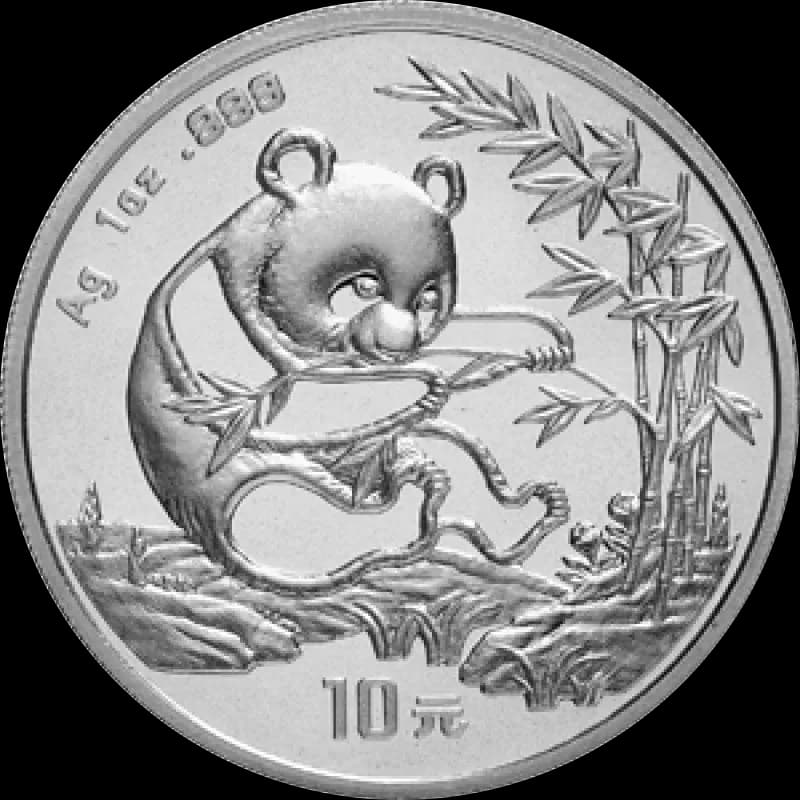 Chińska Panda 1 uncja srebra 1994 - Front