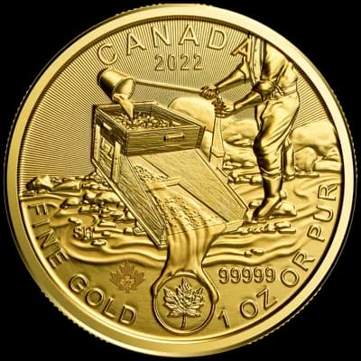Klondike Gorączka Złota 1 uncja złota 2022 - Front
