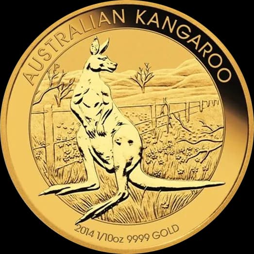 Australijski Kangur 1/10 uncji złota 2014 - Front