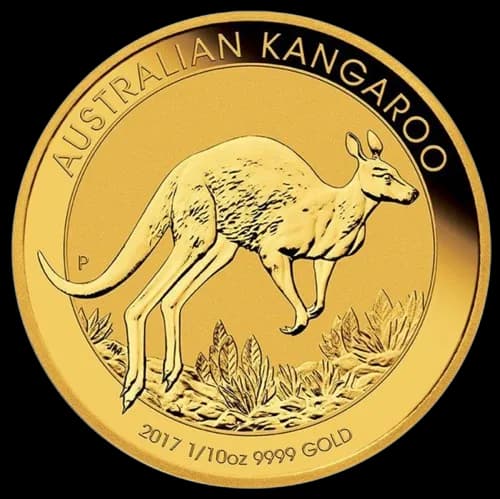 Australijski Kangur 1/10 uncji złota 2017 - Front