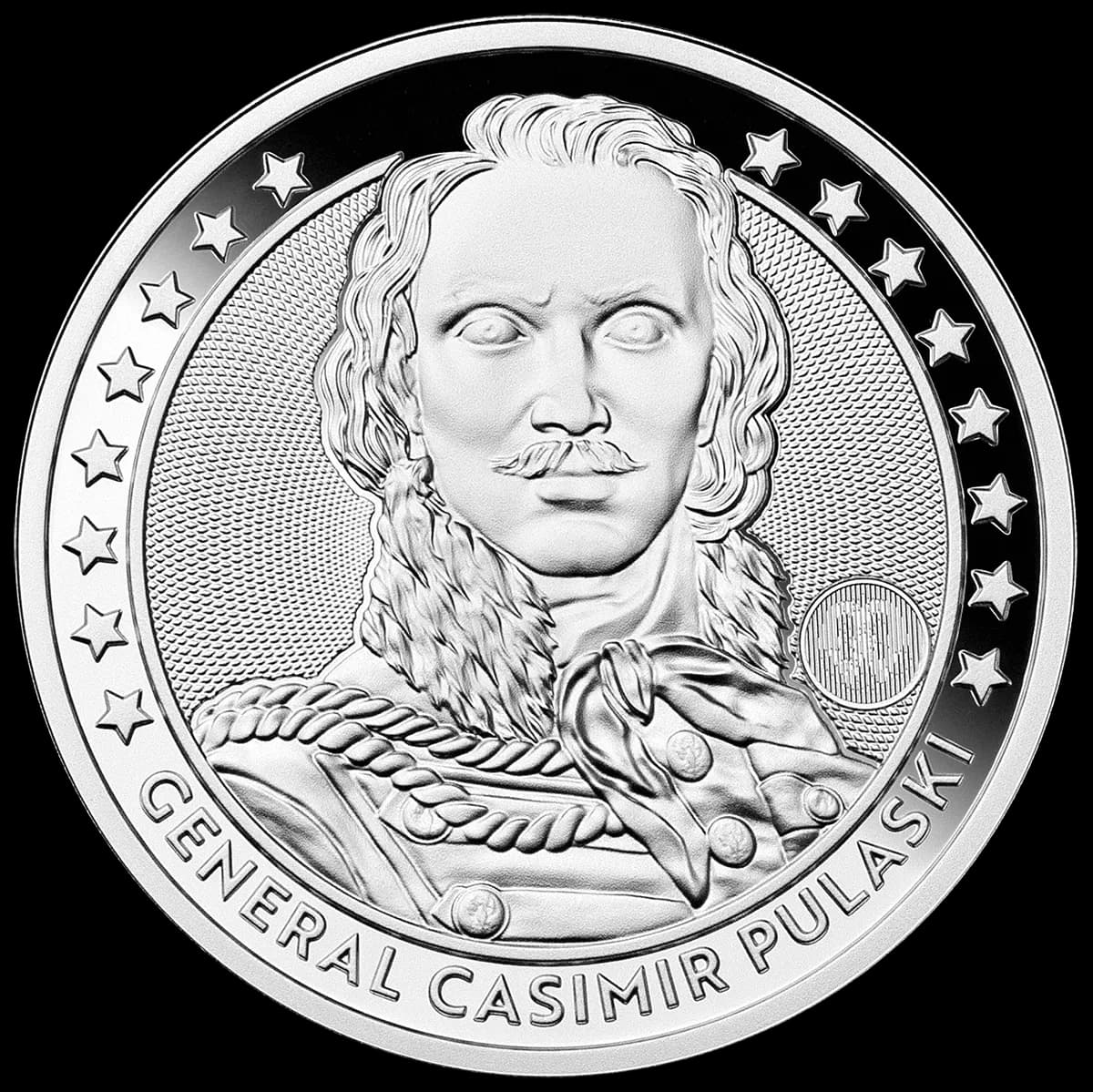 Kazimierz Pułaski Talar 1 uncja srebra - Front
