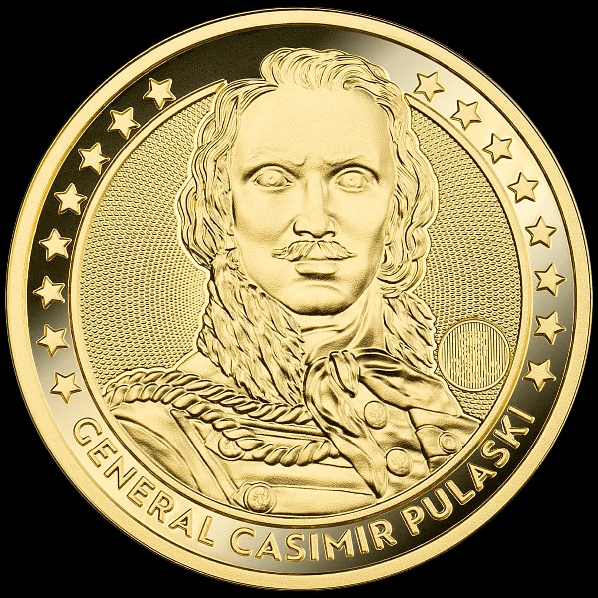 Kazimierz Pułaski Dukat 1 uncja złota - Front