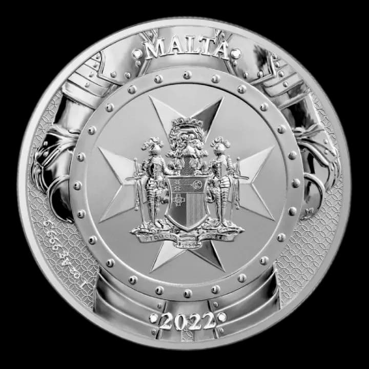 Knights of The Past 1 uncja Srebra 2022 - Back