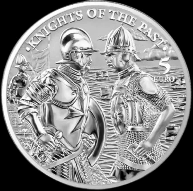 Knights of The Past 1 uncja Srebra 2022 - Front