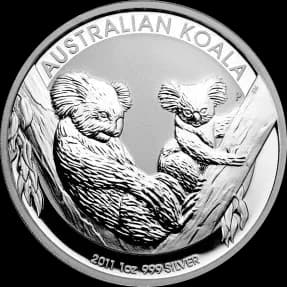 Koala 1 uncja srebra 2011 - Front