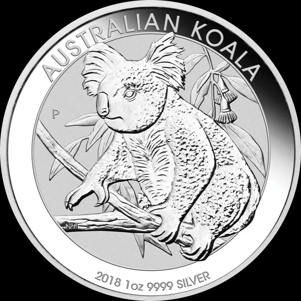 Koala 1 uncja srebra 2018 - Front