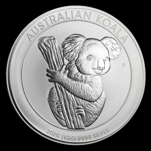 Koala 1000g Srebra 2020 - Front