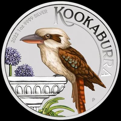 Kookaburra WMF 1 uncja srebra 2022 - Front