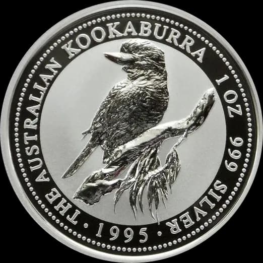 Kookaburra 1 uncja srebra 1995 - Front