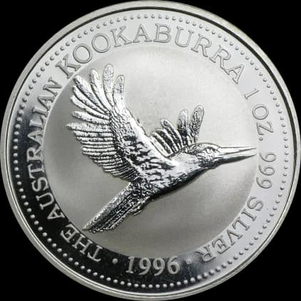 Kookaburra 1 uncja srebra 1996 - Front