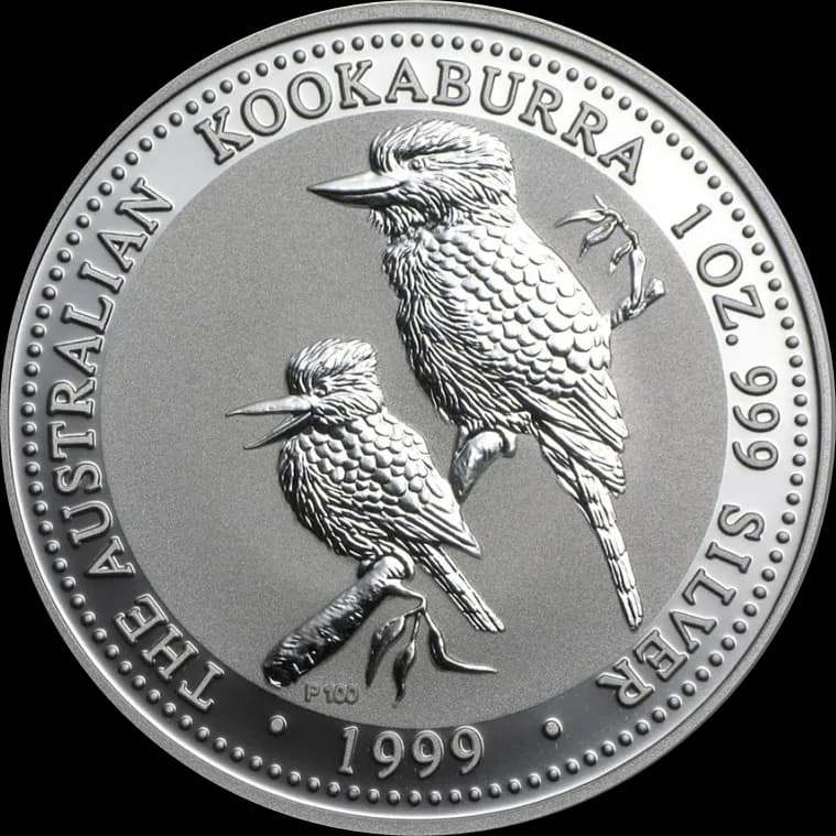 Kookaburra 1 uncja srebra 1999 - Front
