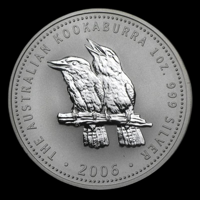 Kookaburra 1 uncja srebra 2006 - Front