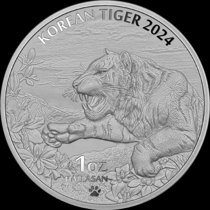 Korean Tiger 1 uncja Srebra 2024 - Front