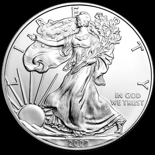 Amerykański Orzeł 1 uncja srebra 2007 - Front