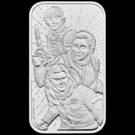 Sztabka Star Wars Light Side 1 uncja srebra 2024 - Front