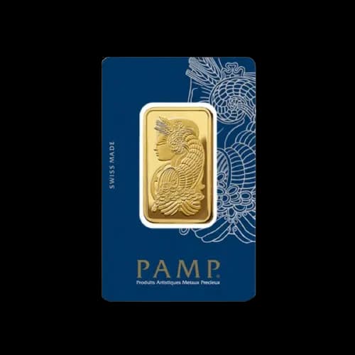 Sztabka 1 uncja złota PAMP Lady Fortuna Veriscan - Front