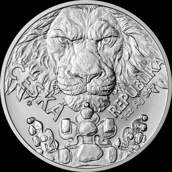 Czech Lion 1 uncja Srebra 2023 - Front