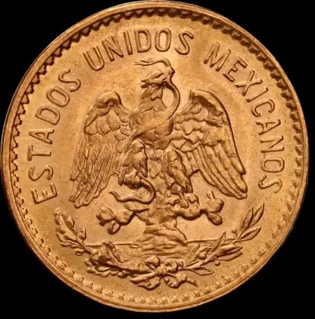 Złota Moneta 5 Pesos Hidalgo - Front