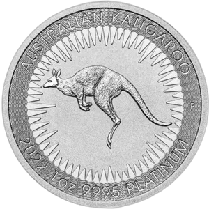Australijski Kangur 1 uncja platyny 2022 rewers