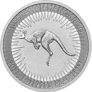 Australijski Kangur 1 uncja platyny 2023 rewers