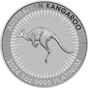 Australijski Kangur 1 uncja platyny 2024 rewers