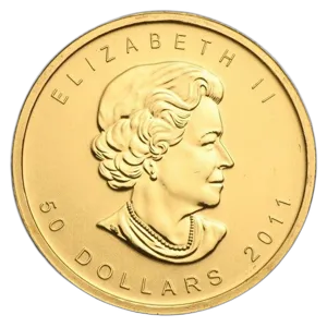 Kanadyjski Liść Klonowy 1 uncja Złota 2011 awers