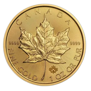 Kanadyjski Liść Klonowy 1 uncja Złota 2016 rewers