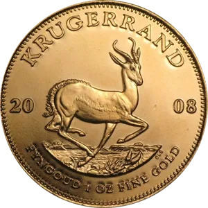 Krugerrand 1 uncja złota losowe lata rewers