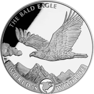 World‘s Wildlife - Bald Eagle 1 uncja Srebra 2021 rewers