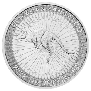 Australijski Kangur 1 uncja srebra 2022 rewers